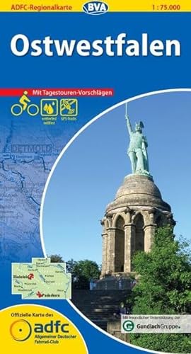 ADFC-Regionalkarte Ostwestfalen mit Tagestouren-Vorschlägen, 1:75.000, reiß- und wetterfest, GPS-Tracks Download: Mit Tagestouren-Vorschlägen. ... Fahrrad-Club (ADFC-Regionalkarte 1:75000)